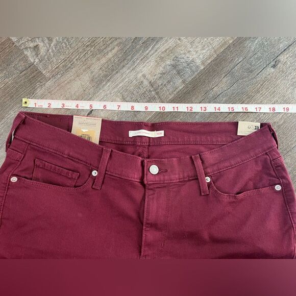 Levi's Plus Classic Straight Jeans Windsor Wine- Size 16W - Picture 9 of 13